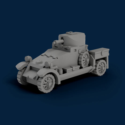 Lanchester Armored Car Miniature