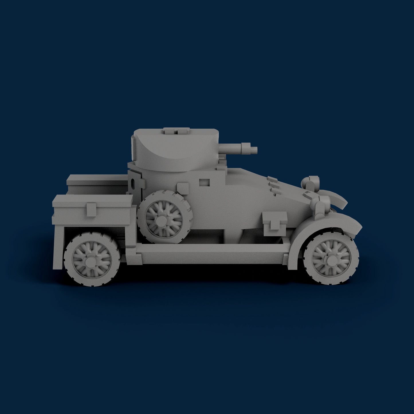 Lanchester Armored Car Miniature