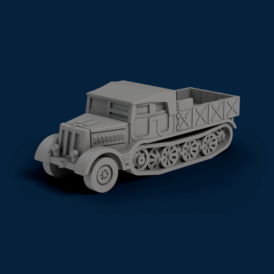 Sd.Kfz. 9 Closed Sides Open Top Miniature