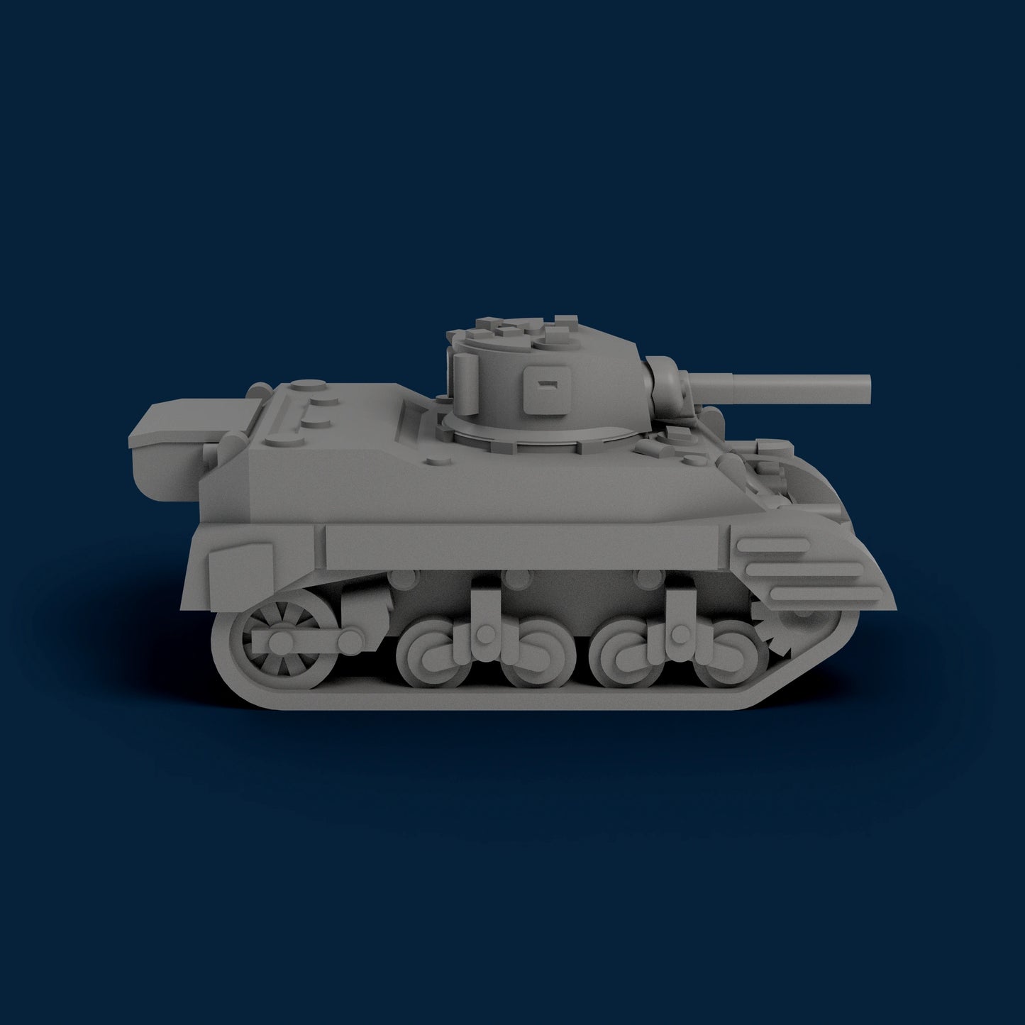 M5 Stuart with Side Skirts Miniature