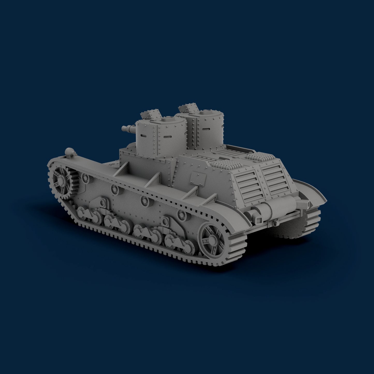 7TPdw Polish Light Tank Miniature