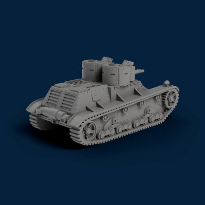 7TPdw Polish Light Tank Miniature