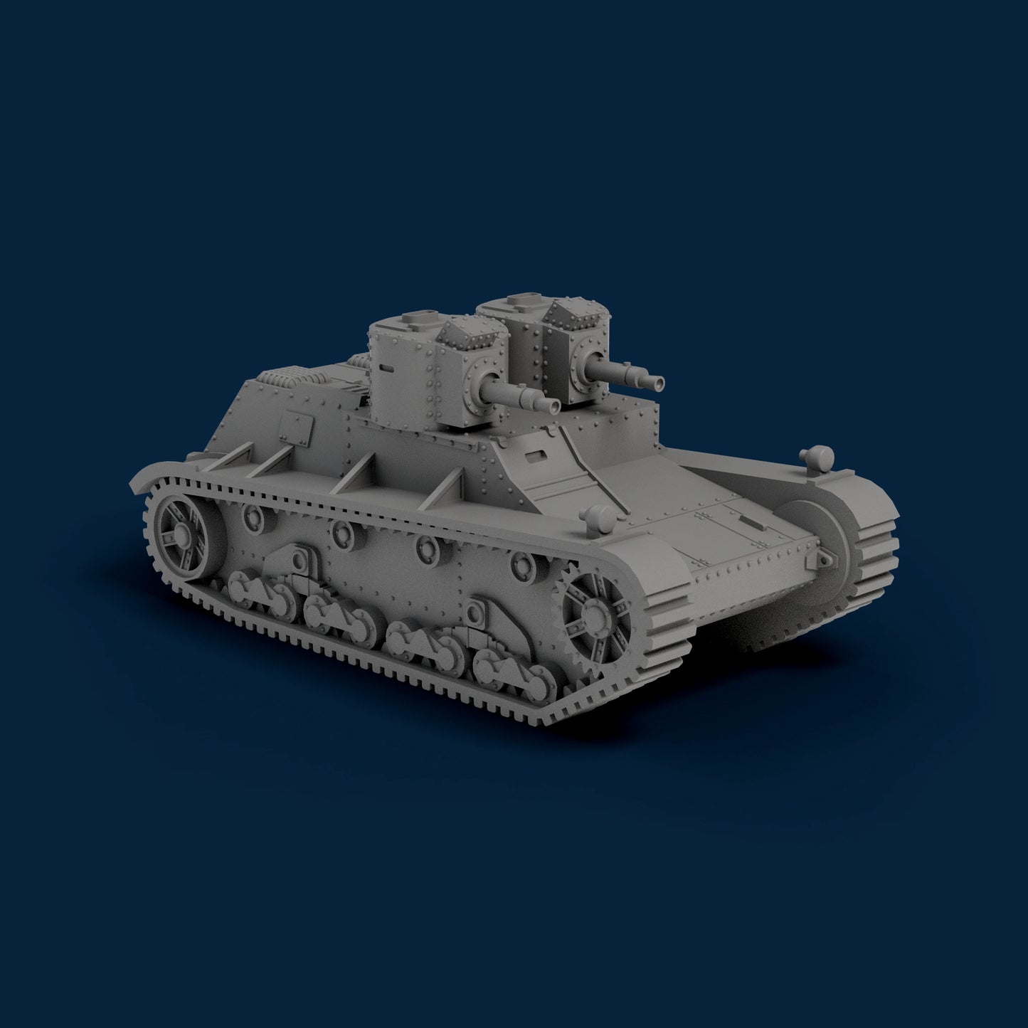 7TPdw Polish Light Tank Miniature