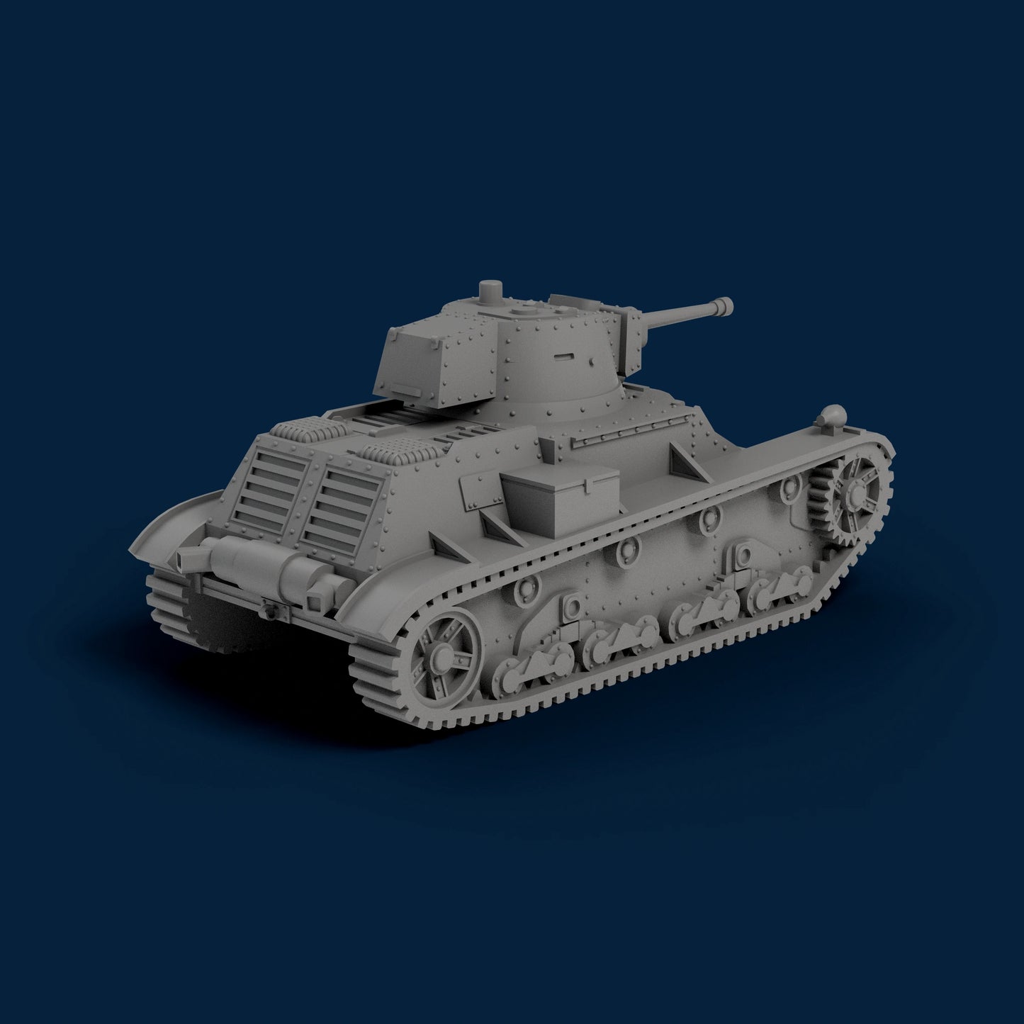 7TPJW Polish Light Tank Miniature