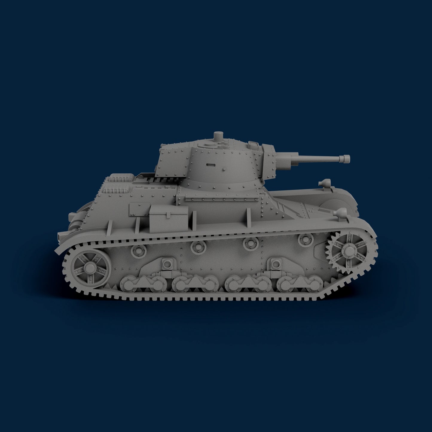 7TPJW Polish Light Tank Miniature
