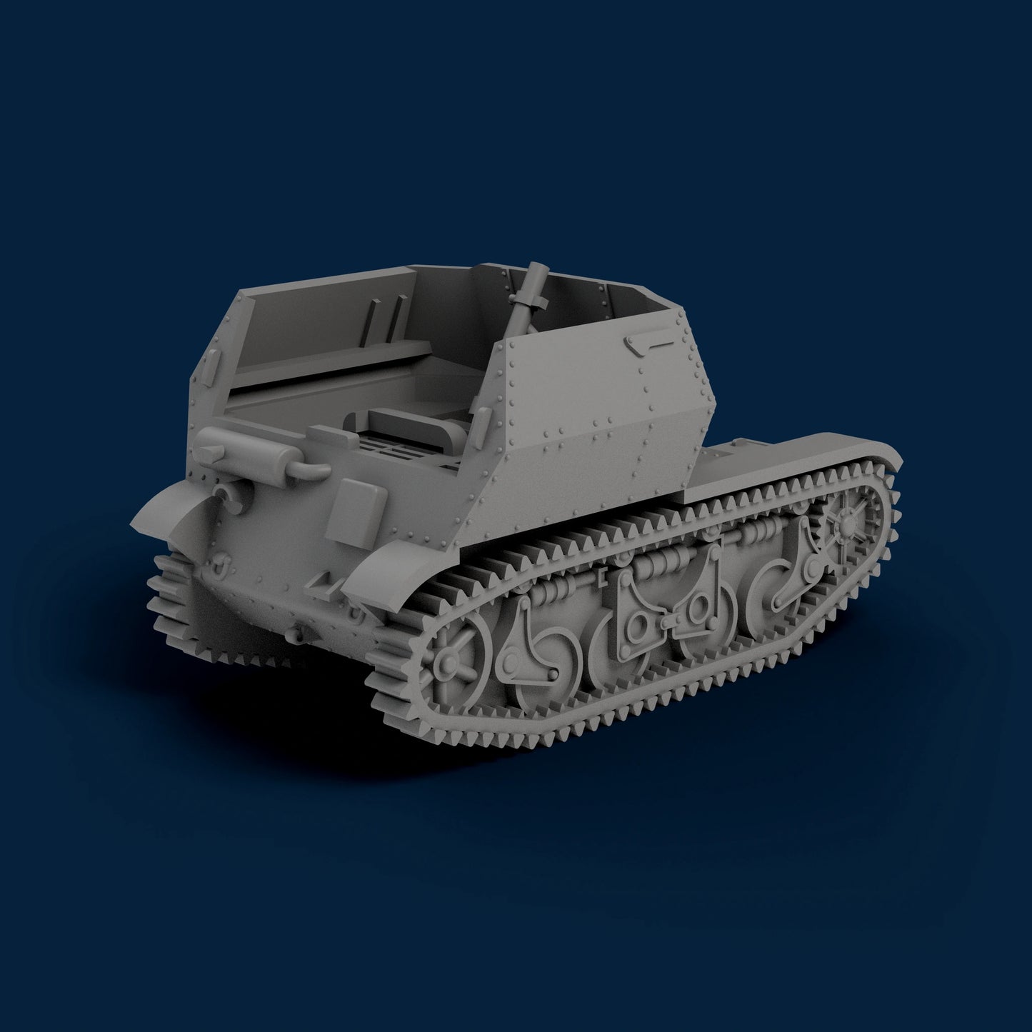 8cm schwere Granatwerfer 34 auf Panzerspahwagen AMR35(f) Miniature