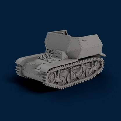 8cm schwere Granatwerfer 34 auf Panzerspahwagen AMR35(f) Miniature