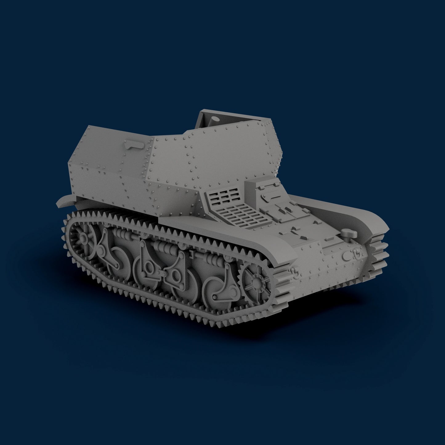 8cm schwere Granatwerfer 34 auf Panzerspahwagen AMR35(f) Miniature
