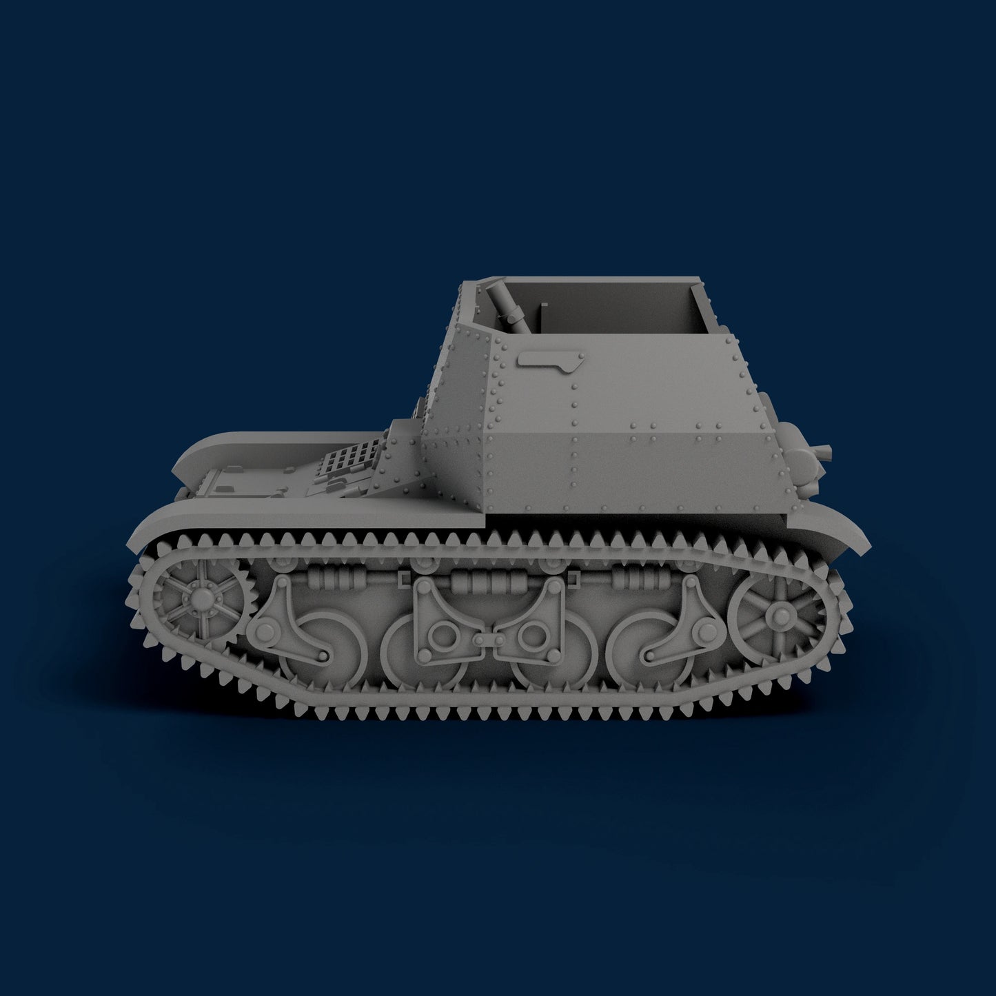 8cm schwere Granatwerfer 34 auf Panzerspahwagen AMR35(f) Miniature