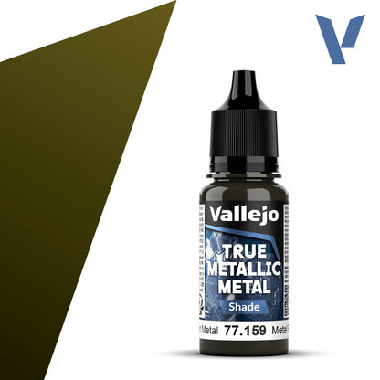 Vallejo True Metallic Metal: Aged Metal - Shade (18 ml)
