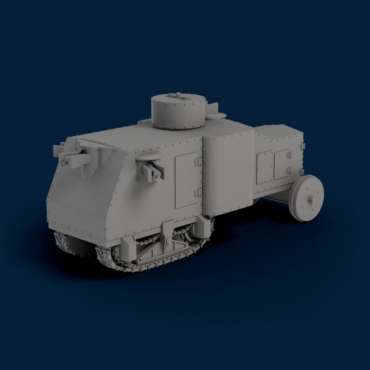 Bullock Lombard Armored Tractor Miniature