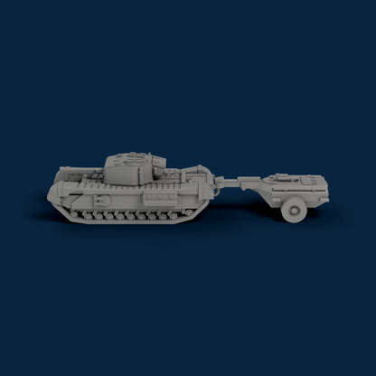 Churchill VII Crocodile Miniature