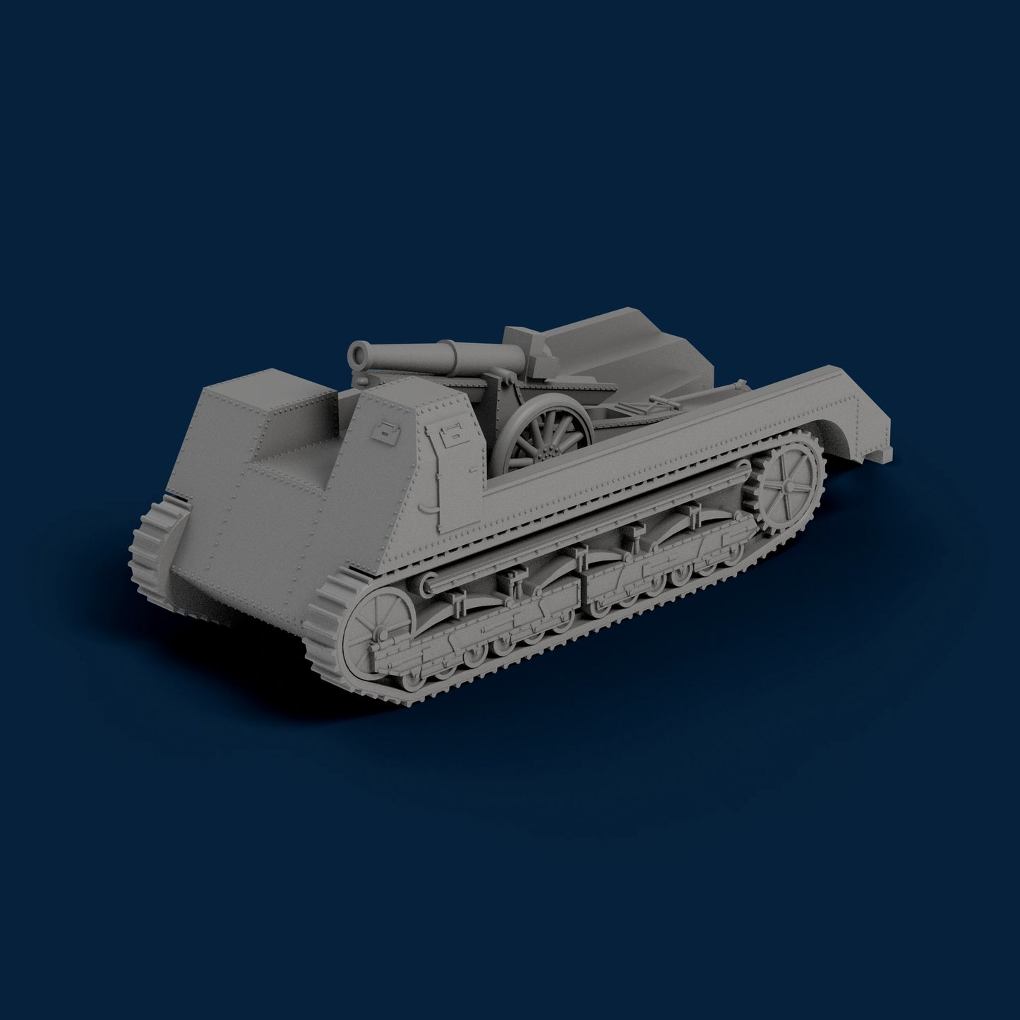 Delaunay-Belleville Tracked Gun Carrier 1918 Miniature