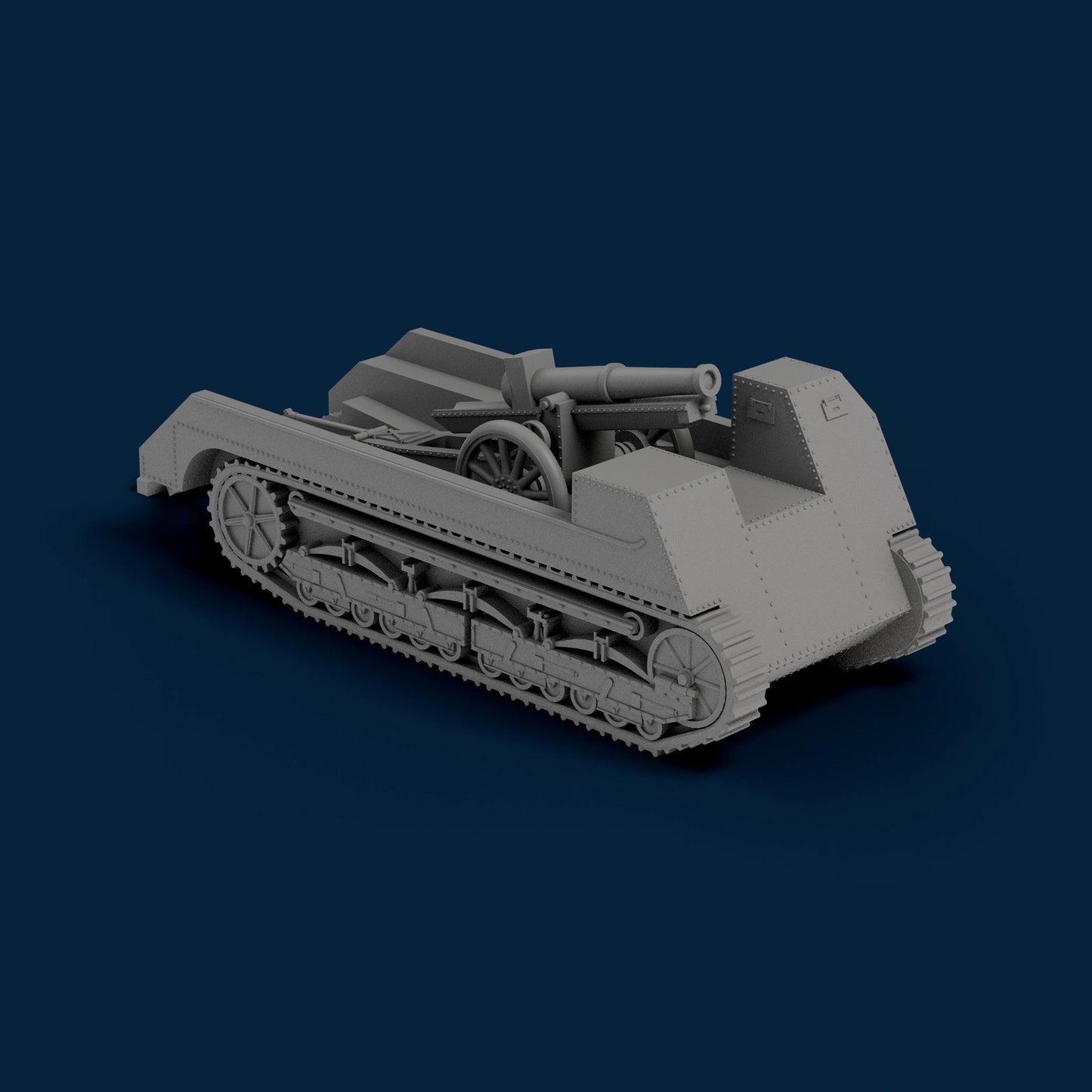 Delaunay-Belleville Tracked Gun Carrier 1918 Miniature