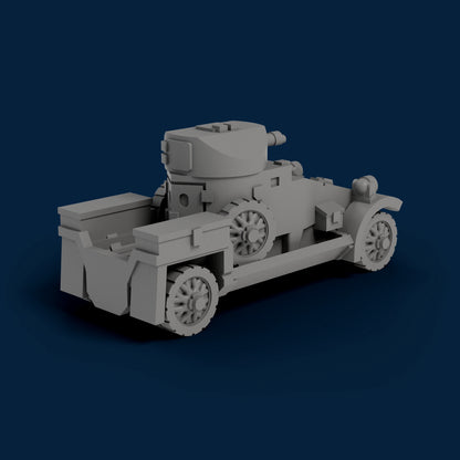 Lanchester Armored Car Miniature