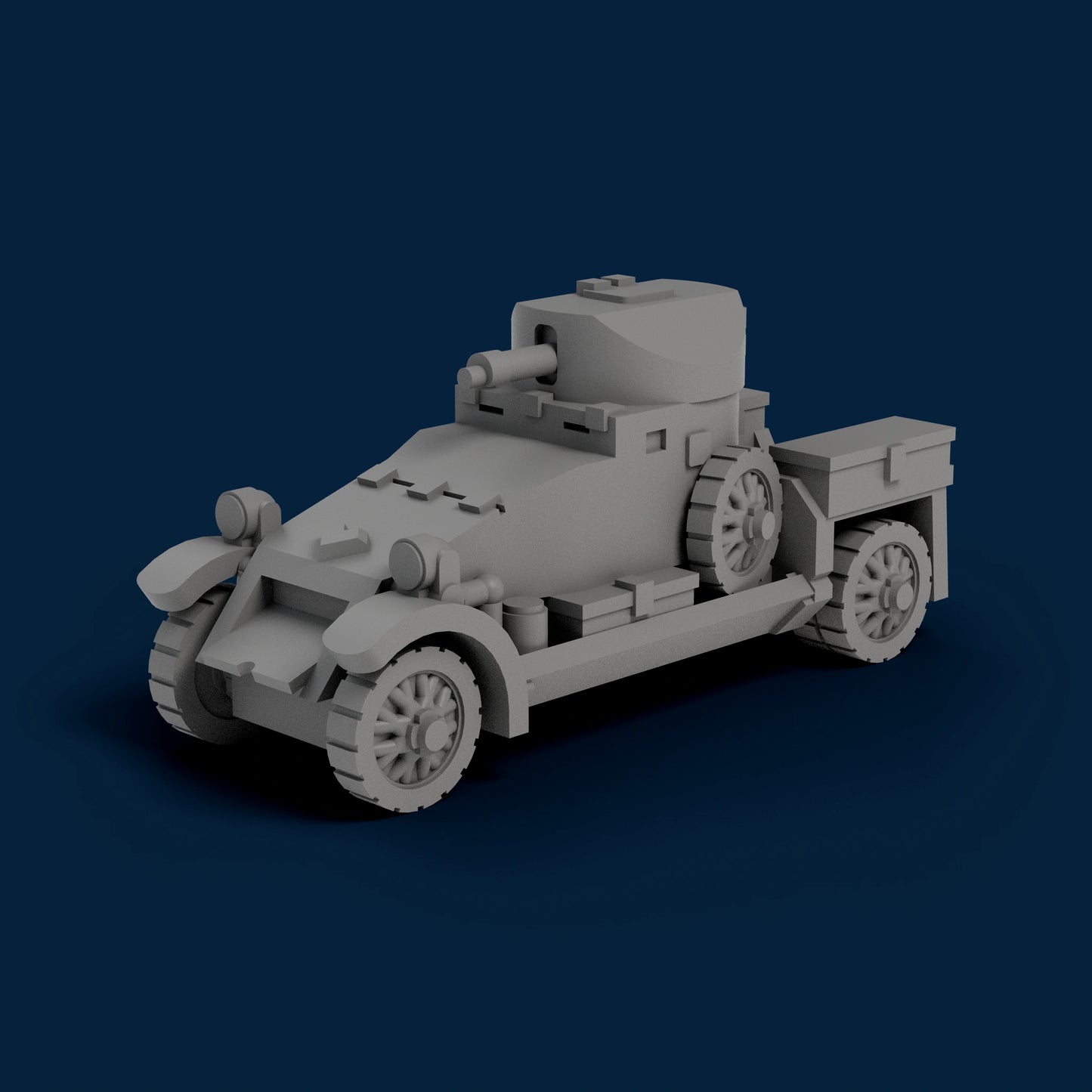 Lanchester Armored Car Miniature