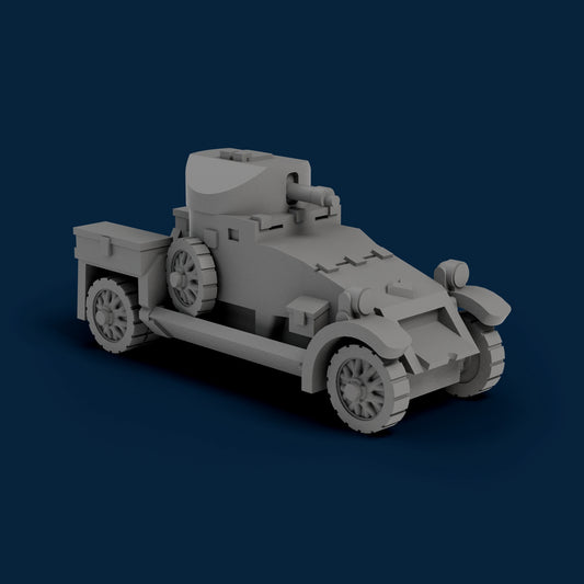Lanchester Armored Car Miniature