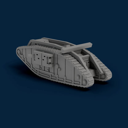 Mark IV Hermaphrodite (MGs and Cannons) Miniature