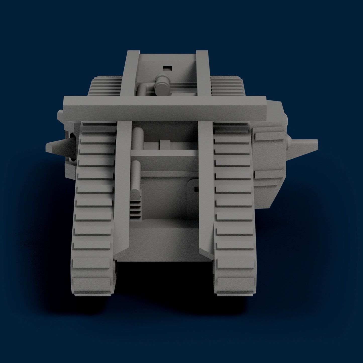 Mark IV Hermaphrodite (MGs and Cannons) Miniature