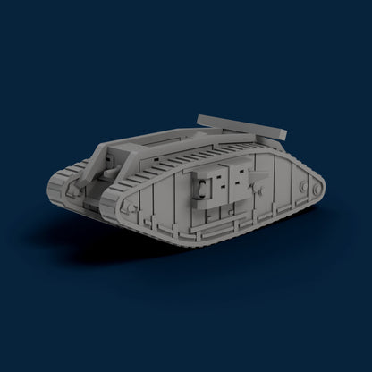 Mark IV Hermaphrodite (MGs and Cannons) Miniature