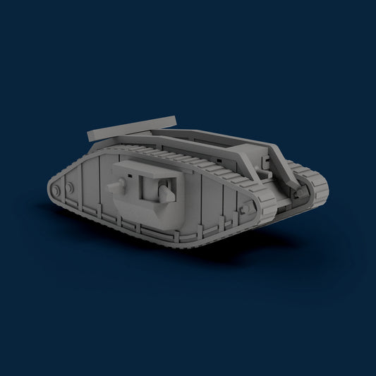 Mark IV Hermaphrodite (MGs and Cannons) Miniature