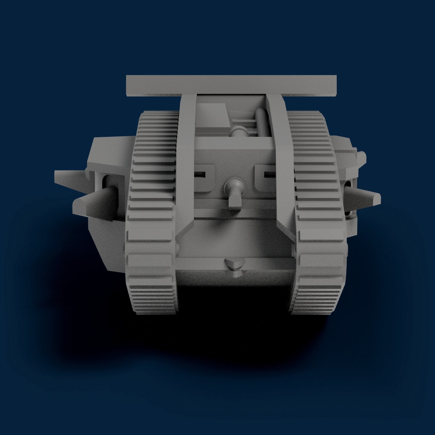 Mark IV Hermaphrodite (MGs and Cannons) Miniature