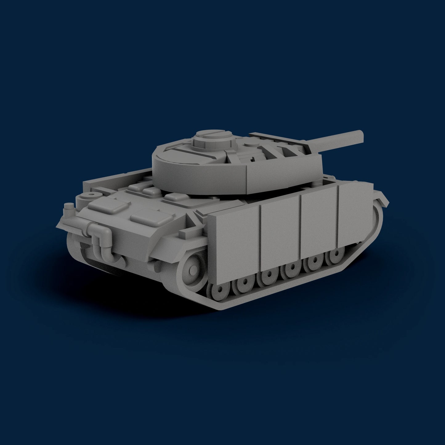 Panzer III With Side Skirts Miniature