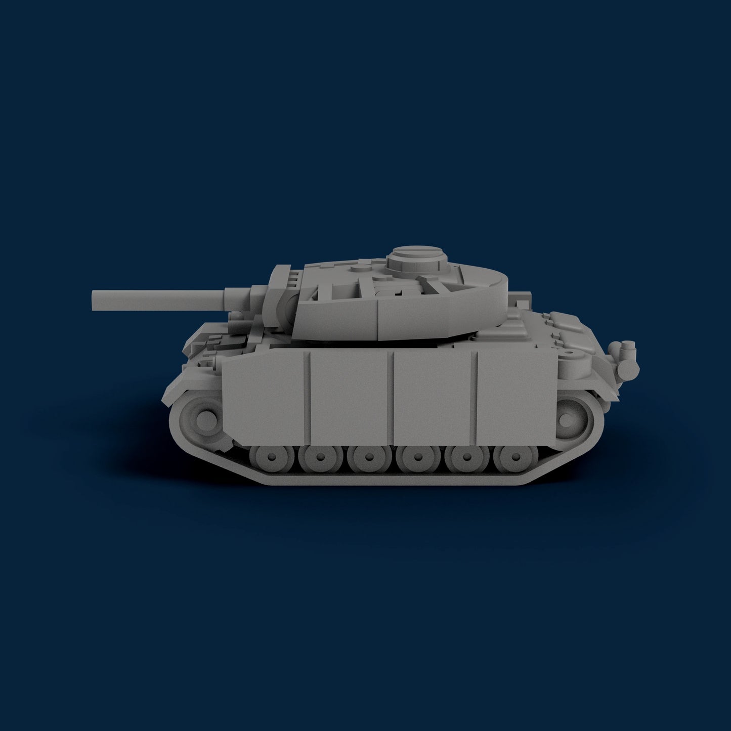 Panzer III With Side Skirts Miniature