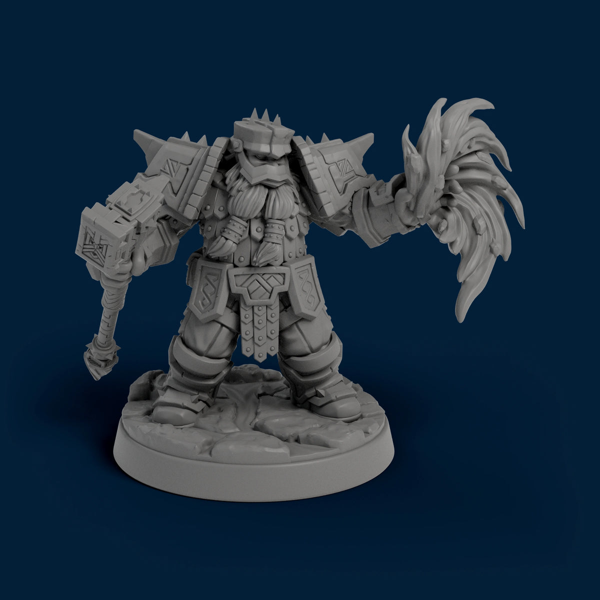 Pyromancer Dwarf Miniature