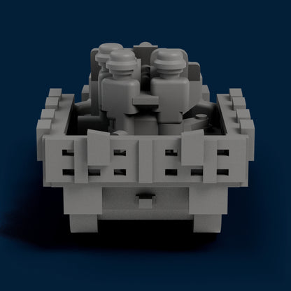 Sd.Kfz. 10 Ausf. B with Side Armor Folded Miniature