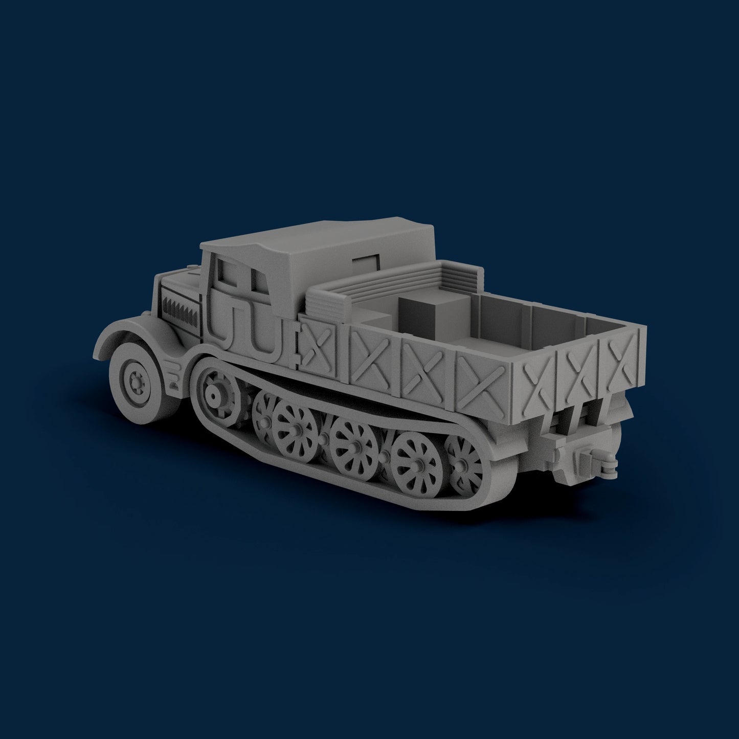 Sd.Kfz. 9 Closed Sides Open Top Miniature