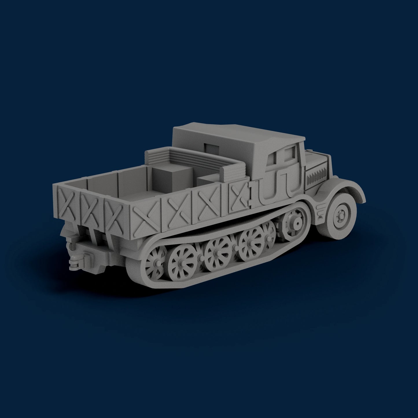 Sd.Kfz. 9 Closed Sides Open Top Miniature