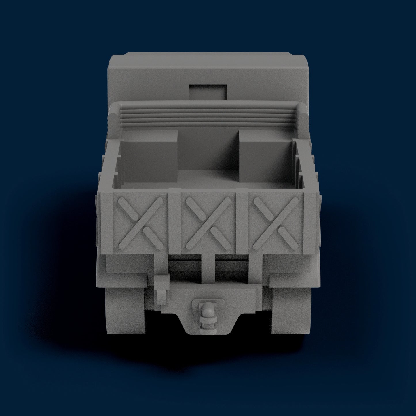 Sd.Kfz. 9 Closed Sides Open Top Miniature