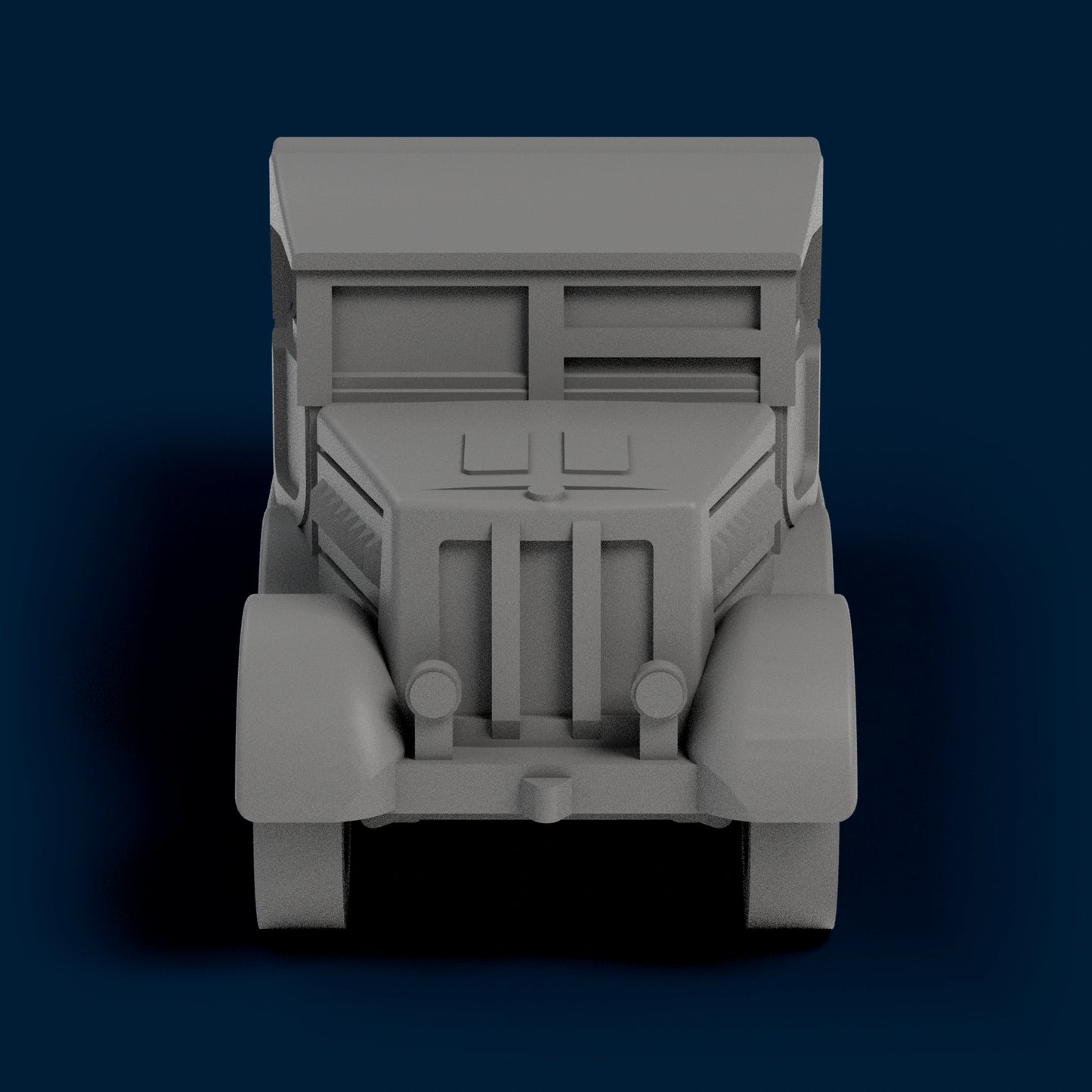 Sd.Kfz. 9 Closed Sides Open Top Miniature