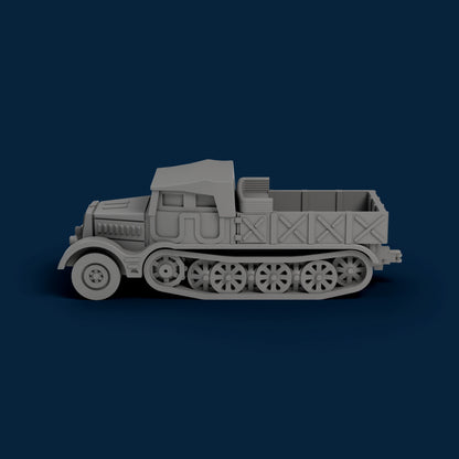 Sd.Kfz. 9 Closed Sides Open Top Miniature