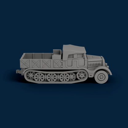 Sd.Kfz. 9 Closed Sides Open Top Miniature