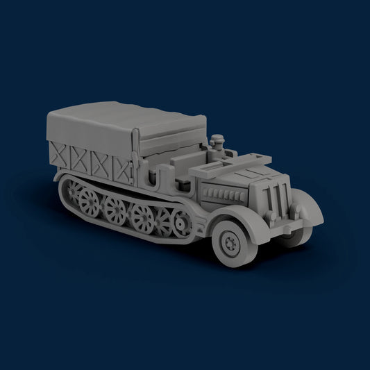 Sd.Kfz. 9 Open Front Closed Back Miniature