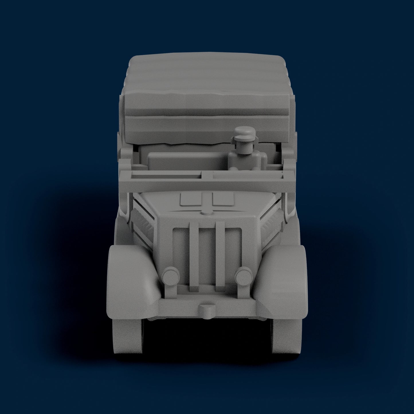 Sd.Kfz. 9 Open Front Closed Back Miniature