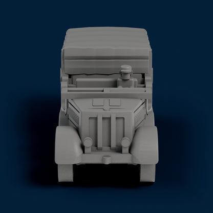 Sd.Kfz. 9 Open Front Closed Back Miniature
