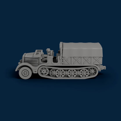 Sd.Kfz. 9 Open Front Closed Back Miniature