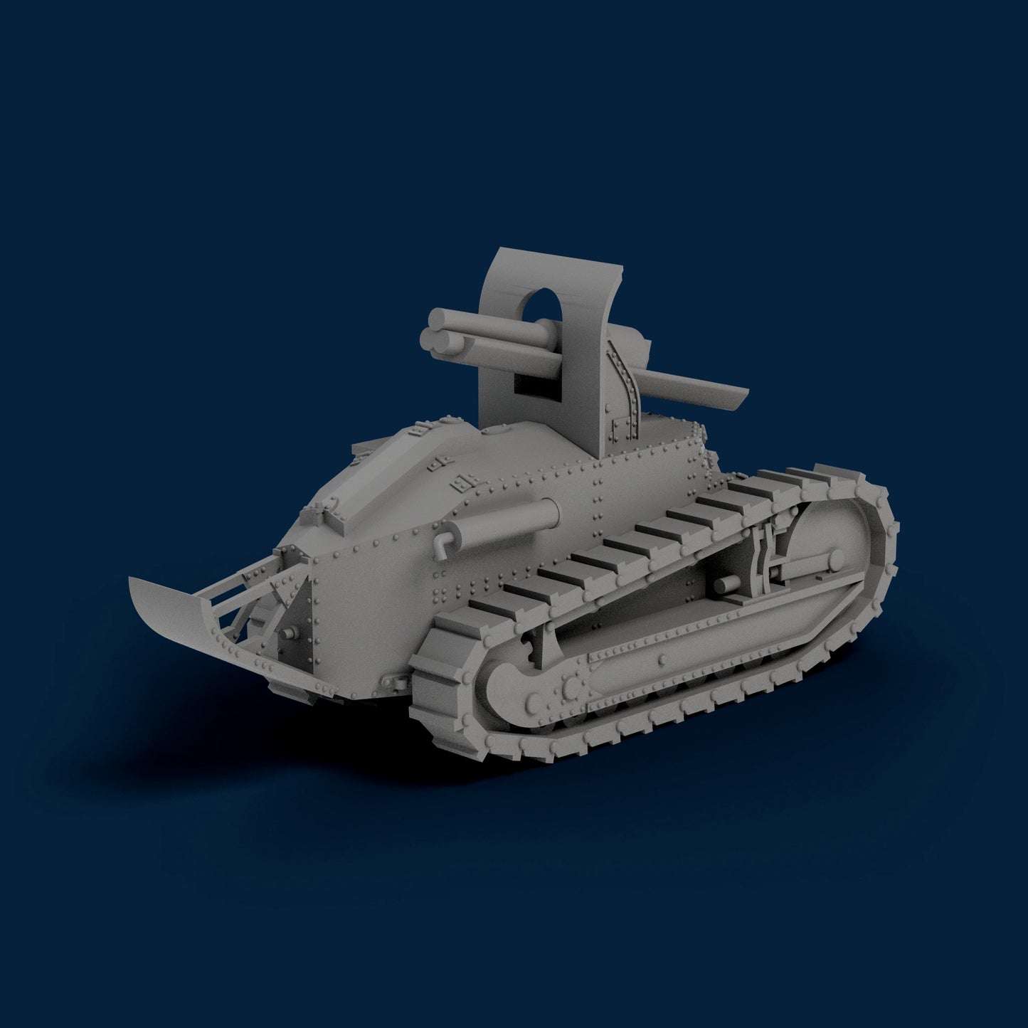 Semovente 105-14 Scafo Renault FT Miniature