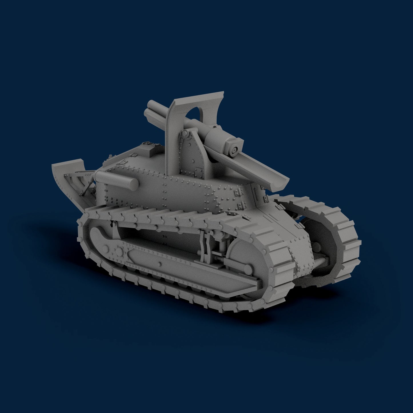 Semovente 105-14 Scafo Renault FT Miniature