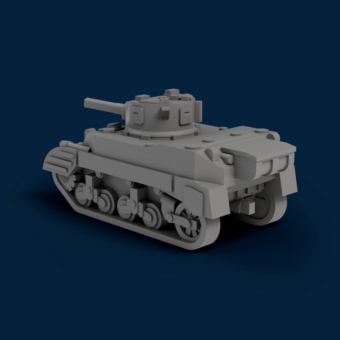 M5 Stuart with Side Skirts Miniature