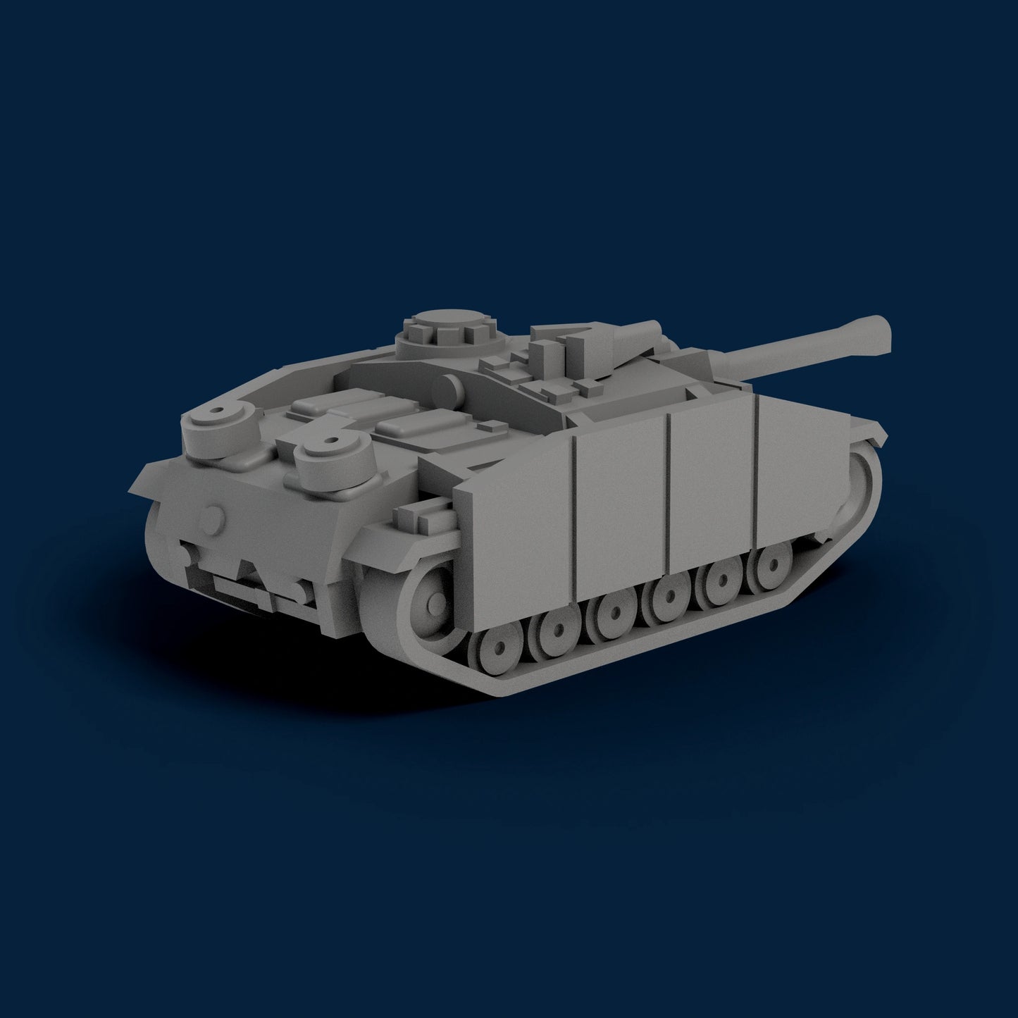 StuG III Late With Sideskirts Miniature