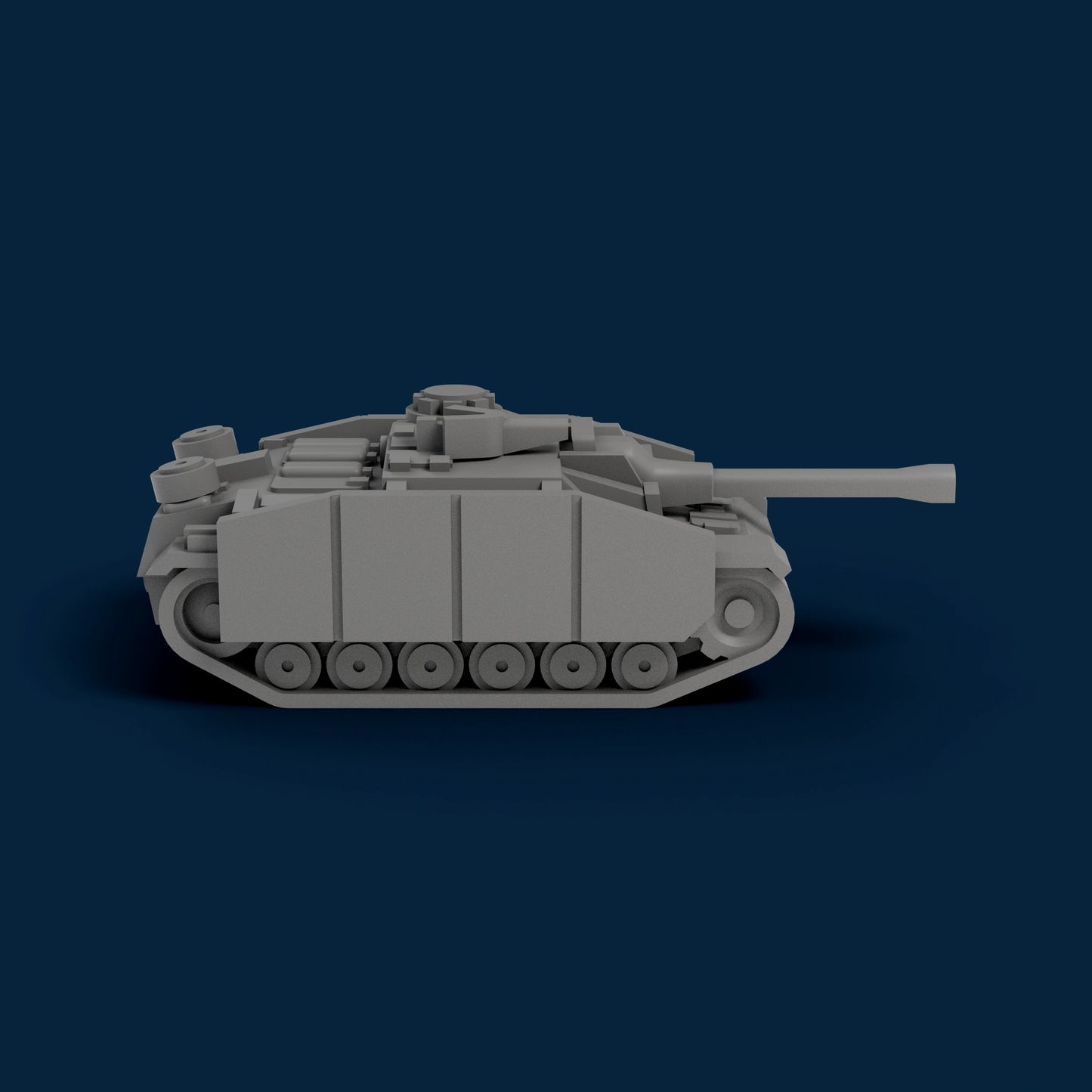 StuG III Late With Sideskirts Miniature